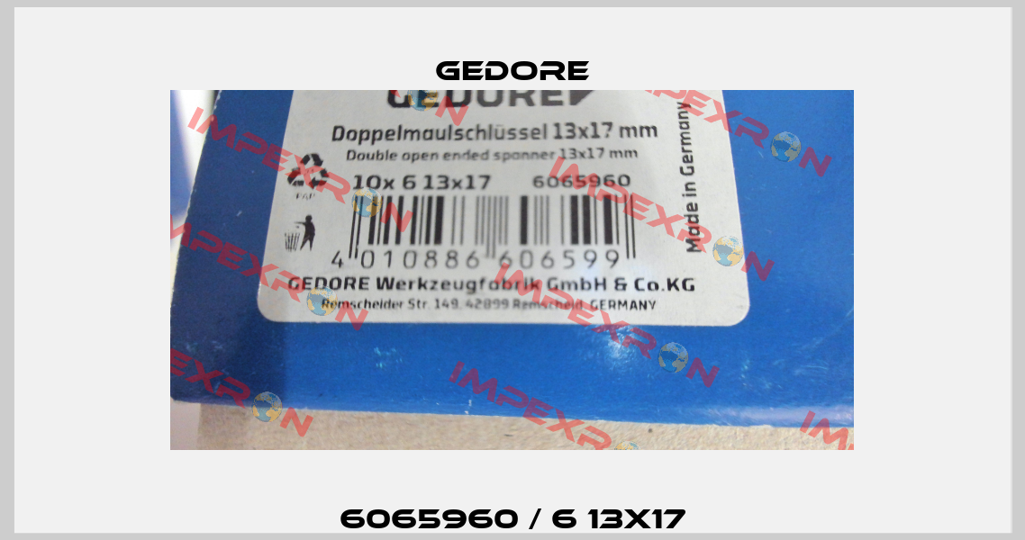 6065960 / 6 13X17 Gedore